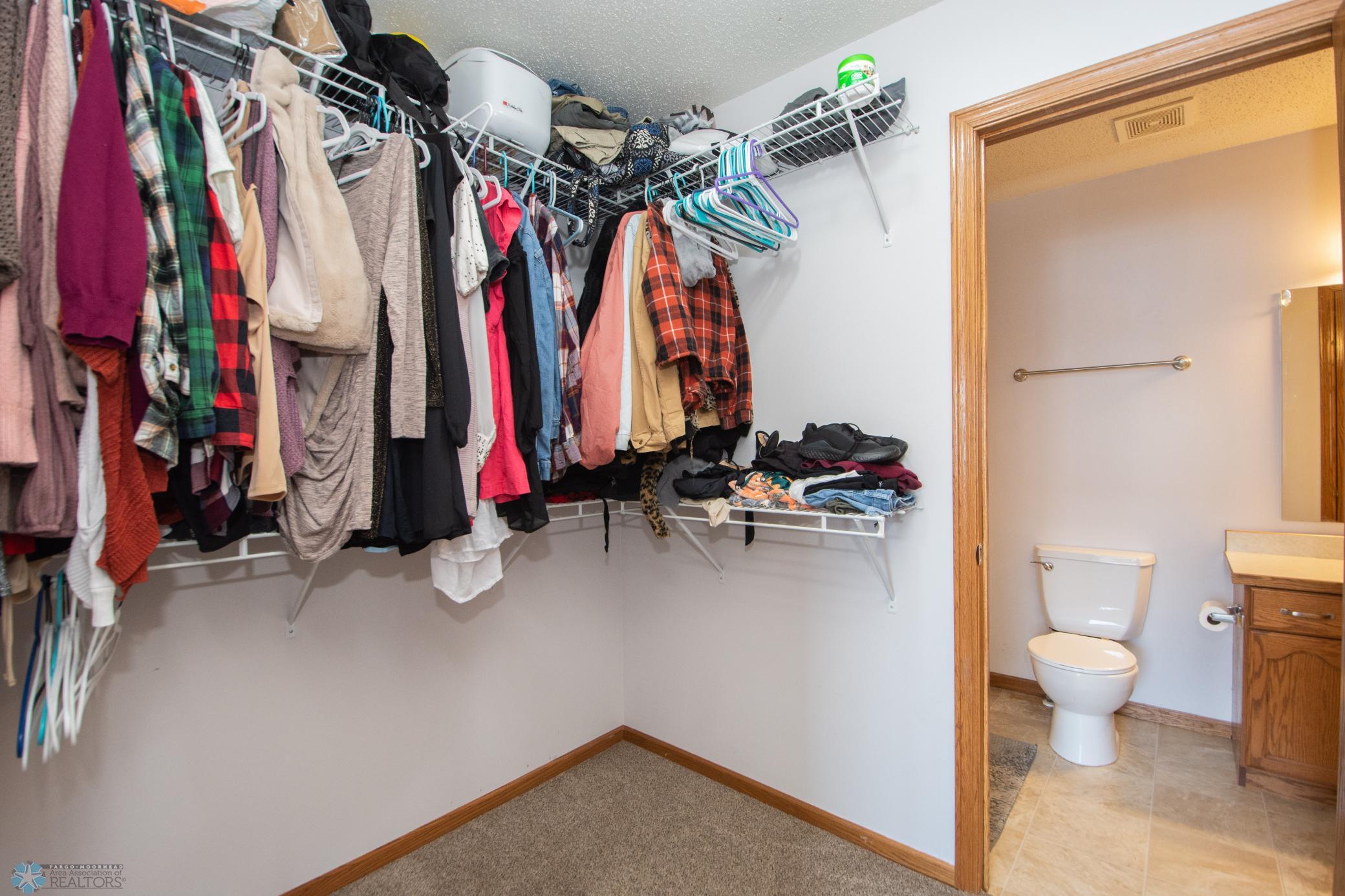 Primary walk in closet