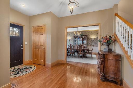In addition to an informal dining open to the kitchen, the formal dining offers ample space for those larger family gatherings.
