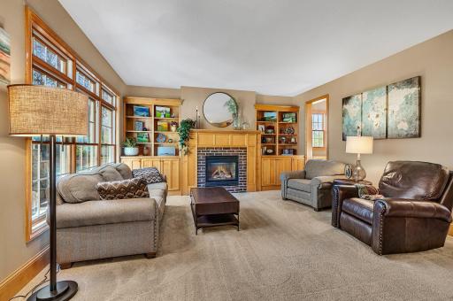 You'll find a lovely den just beyond the family room