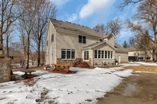 Spring is just around the corner and the outdoor spaces of this showstopper will be a great gathering spot