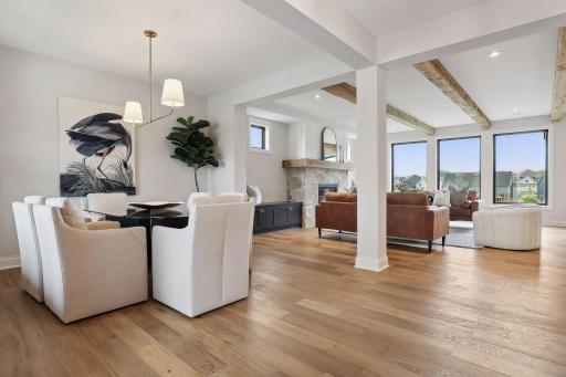 Formal Dining into Great Room *image of like home, finishes may vary