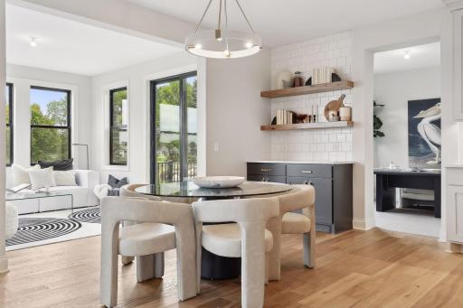Dinette into Sunroom *image of like home, finishes may vary