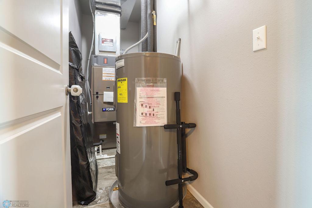 Utility room on second floor