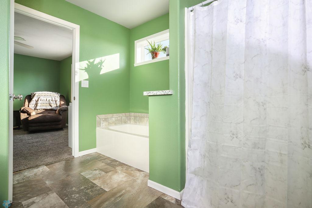 Separate tub and shower in primary bath