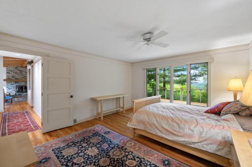 The hardwood floors connect the spaces throughout the main level.