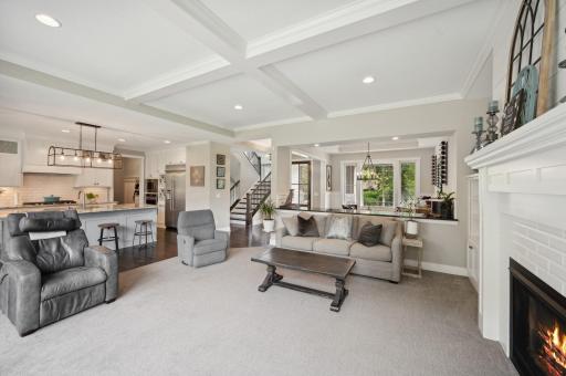 Beautiful and inviting open floor plan creates a cozy retreat for friends and family.