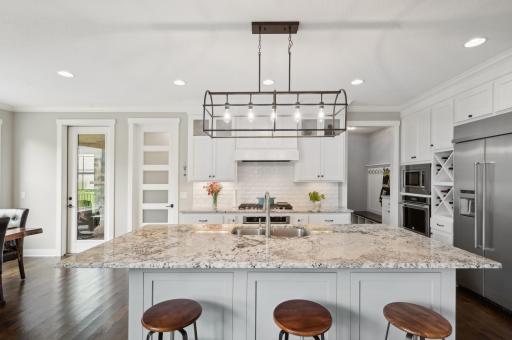 Luxurious granite countertops, a convenient walk-in pantry and stainless steel appliancesâit's an entertainer's dream.