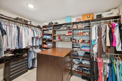 Custom closet with space for everything!!