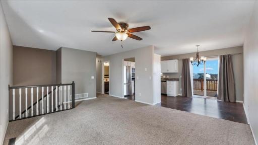 Kitchen/Dining Area flows nicely into the Living Room.