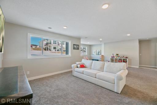 Lower Level Great Room With Lookout Windows