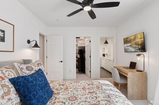Bedrooms 2 and 3 boast large walk-in closets and a jack -n- jill bathroom.
