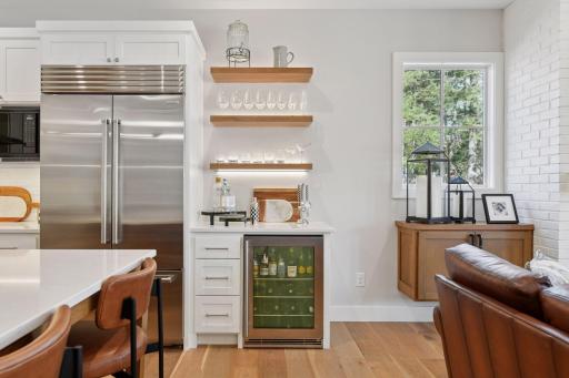 All the beverages located right where everyone hangs out, The Kitchen!!