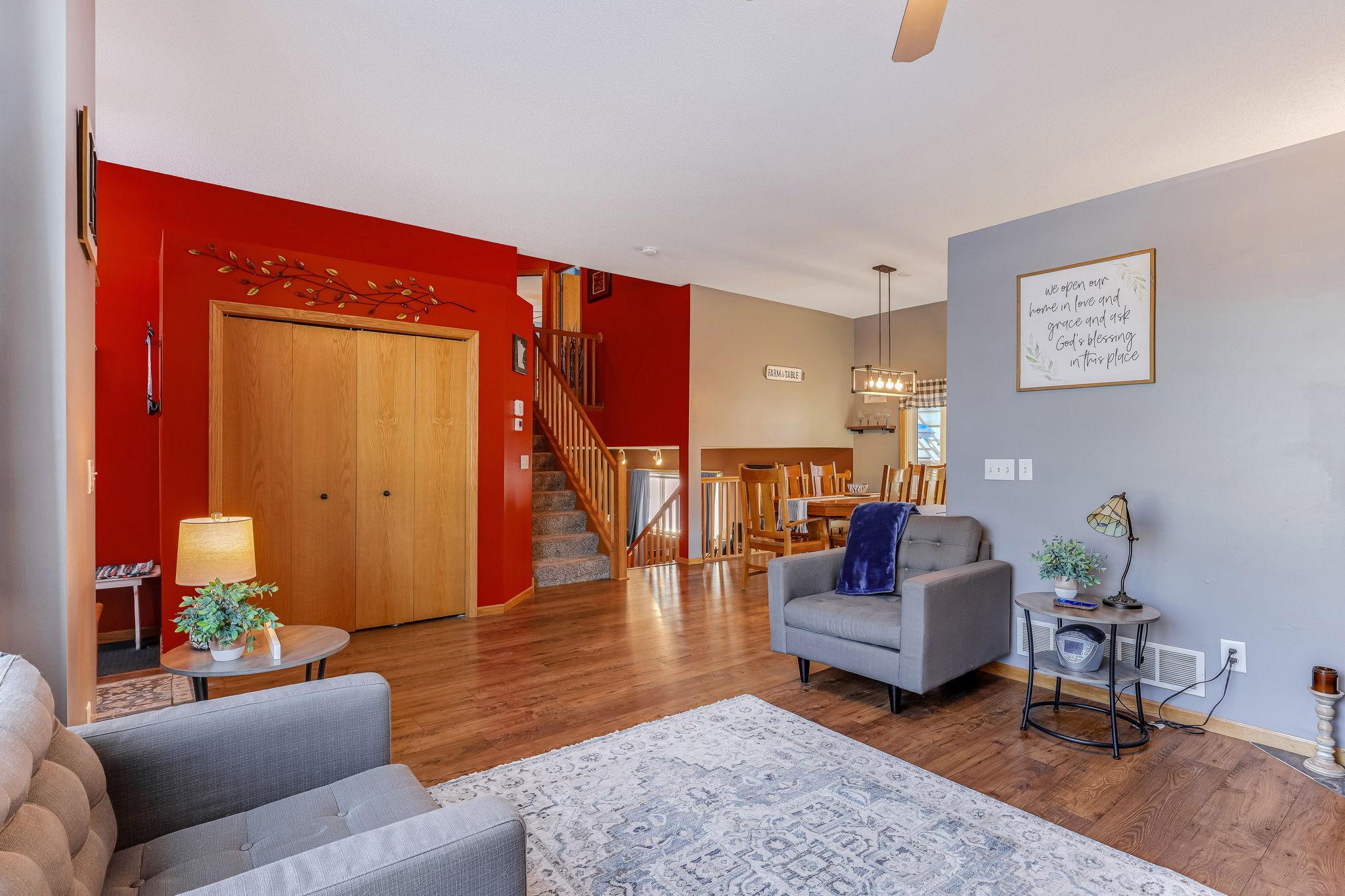Spacious front entry, open concept main floor