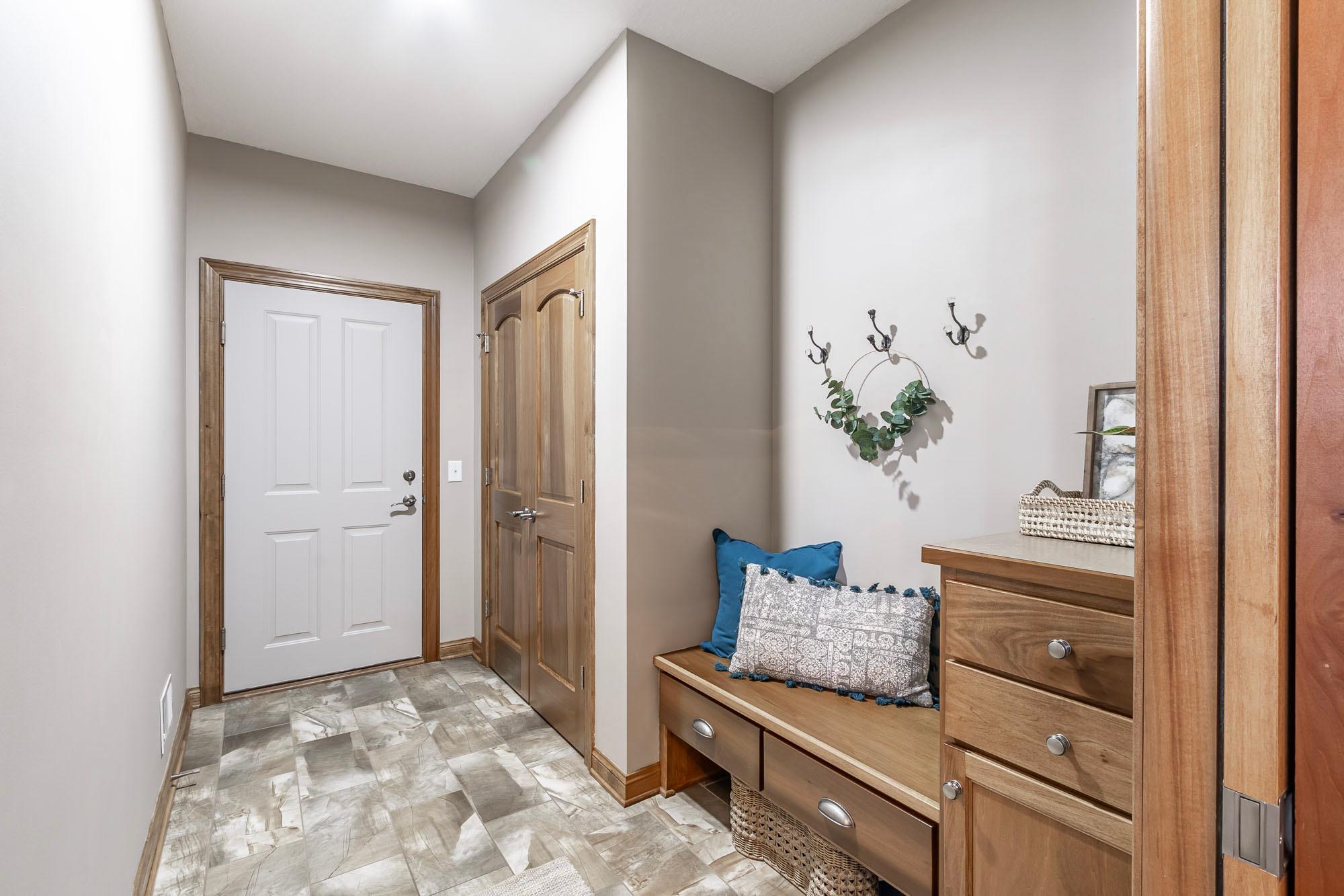 Mudroom with lots of storage!