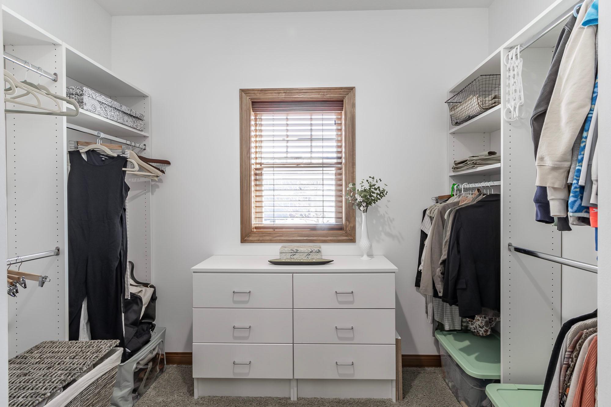 Huge, primary walk-in closet!