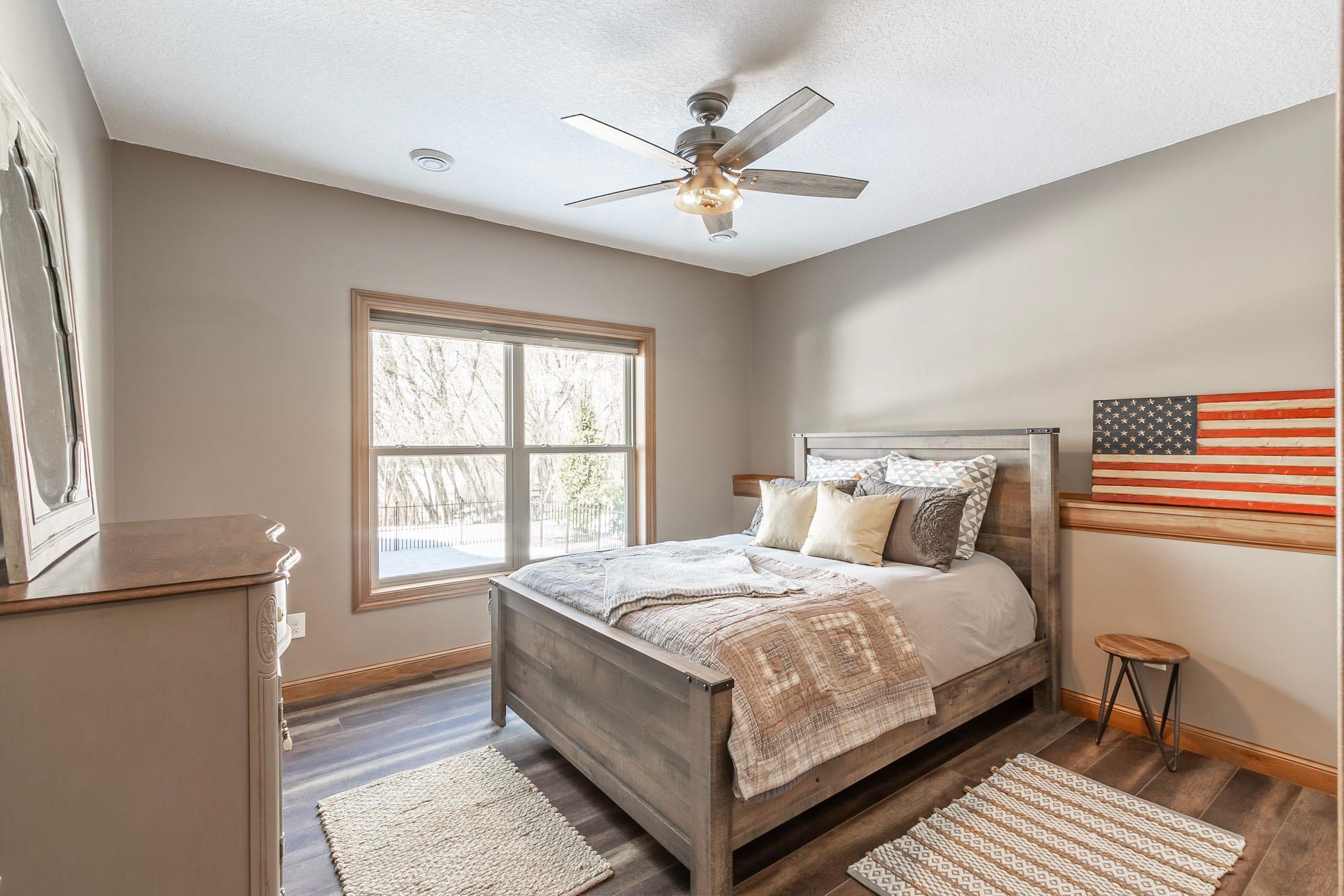 1 of 2 lower level bedrooms