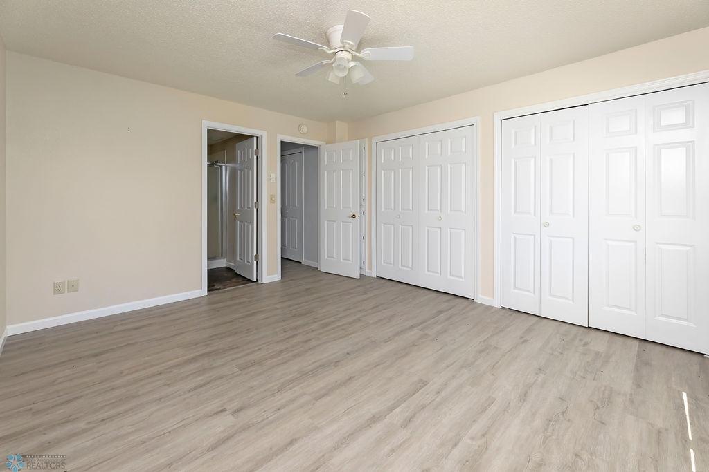 Primary Bedroom with double closets