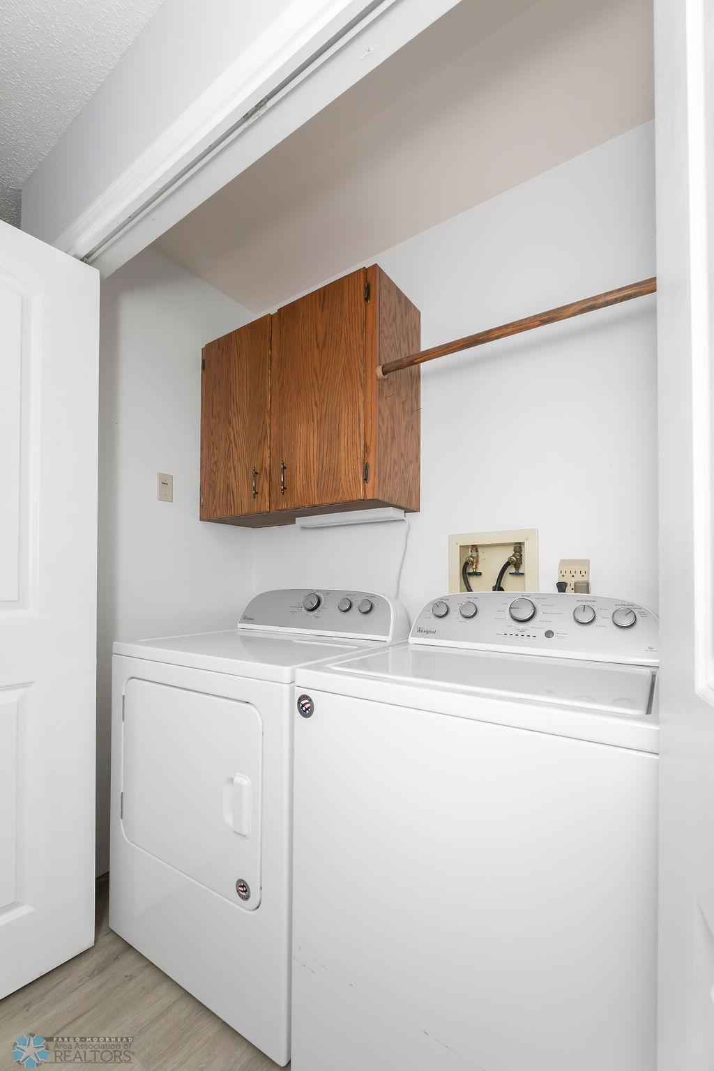 Laundry Closet with Storage. Washer & Dryer included!