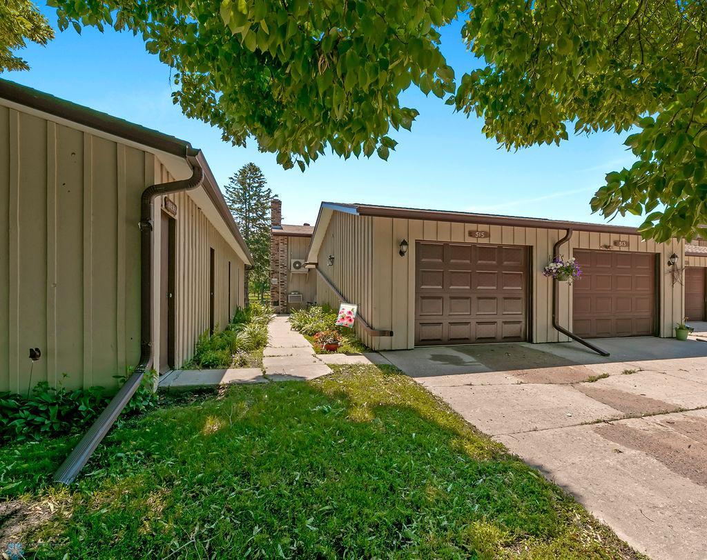 Attached garage & entry walkway to your front door