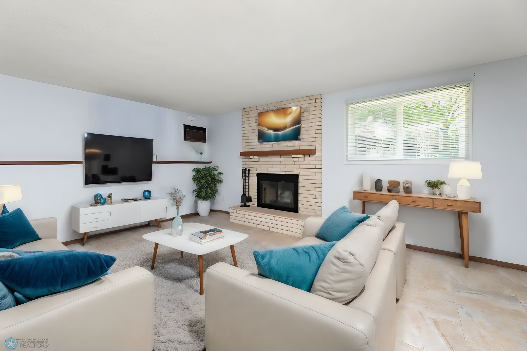 Living Room with Virtual Staging