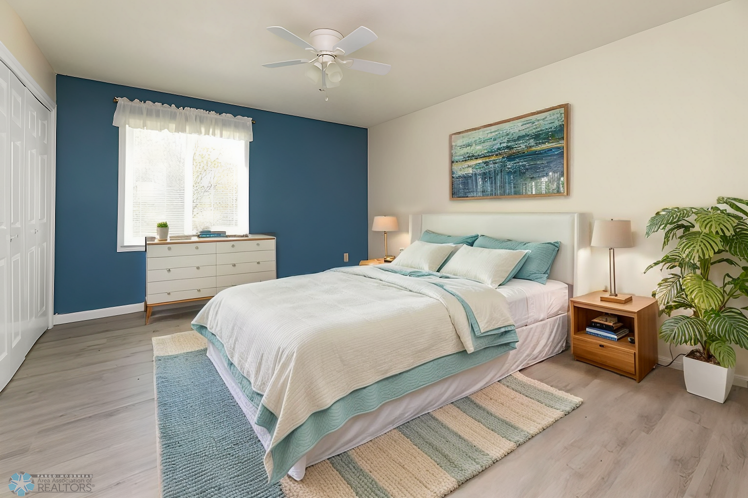 Primary Bedroom virtually staged