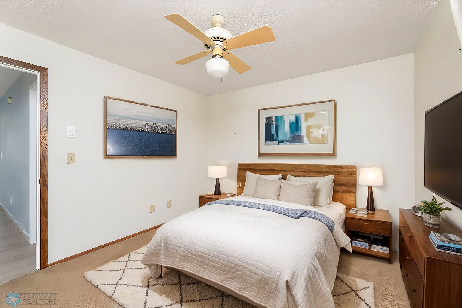 Virtually staged as a bedroom