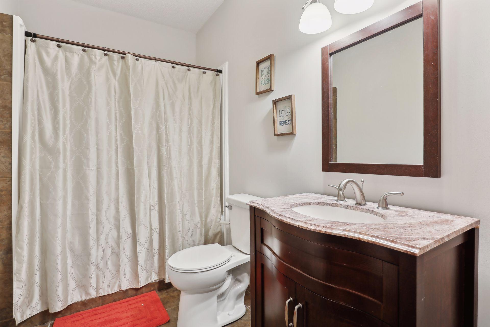 Lower level full bathroom