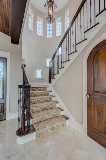 Turret style staircase.