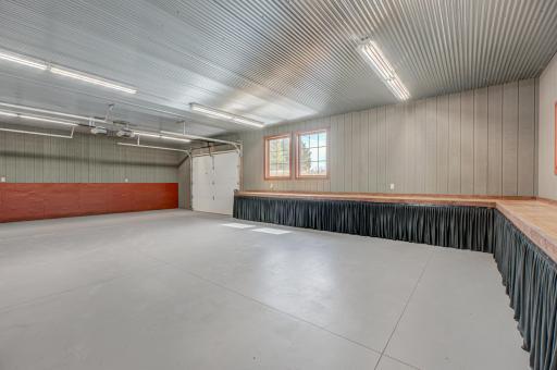 Heated shop in outbuilding.