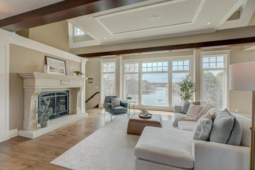 Walnut hardwood flooring.