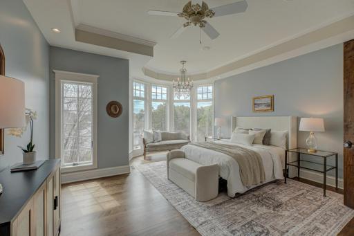 Lake views from primary suite.