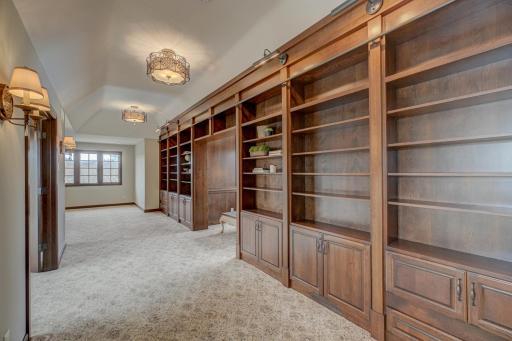 Upper level library.