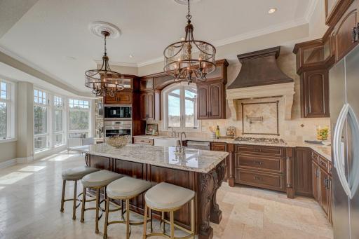 Great kitchen for entertaining.