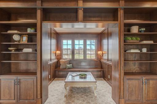 Upper level alcove off the library.