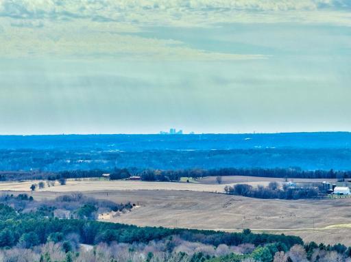 Downtown Twin Cities in the distance.