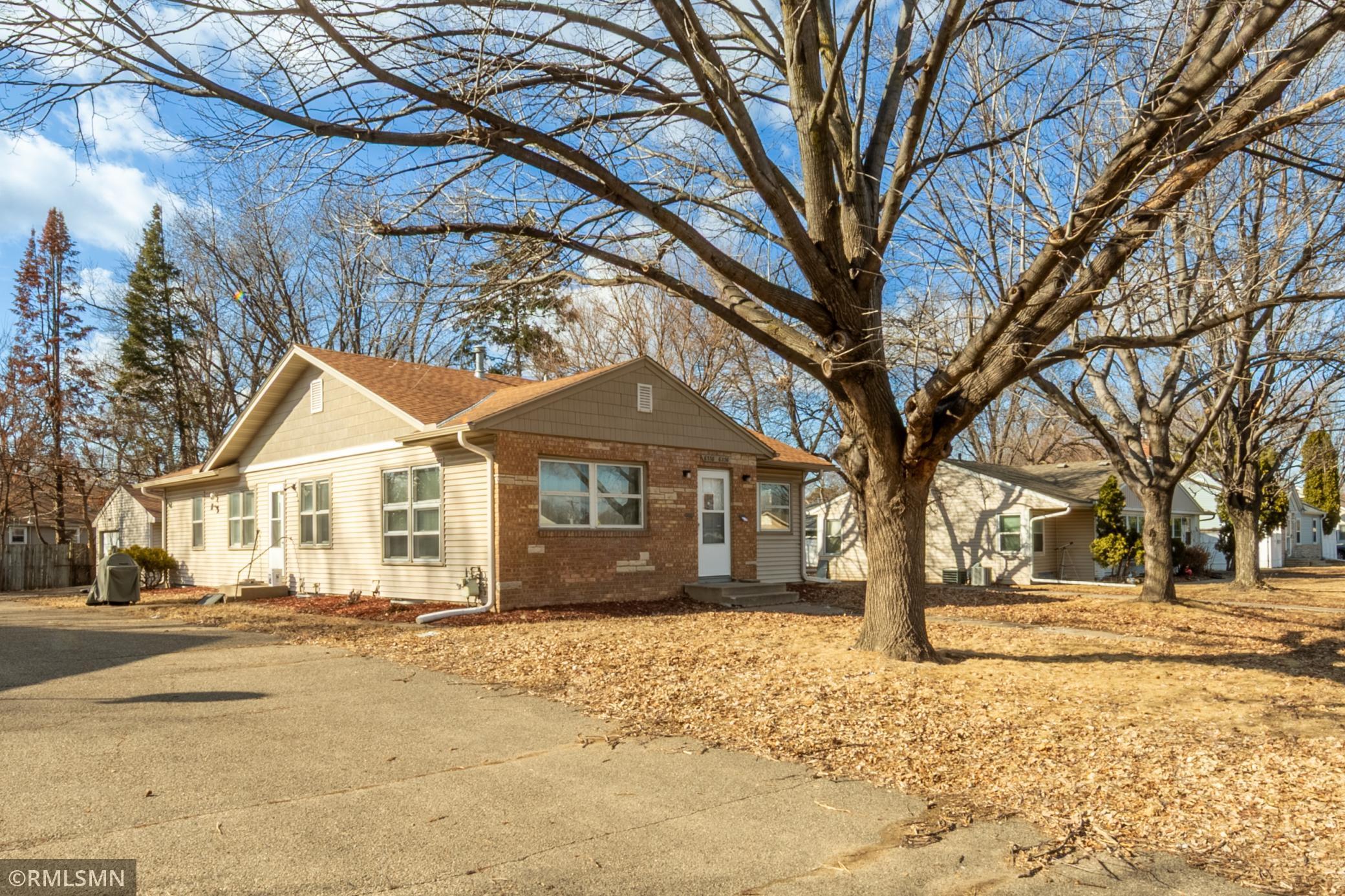 Each side has it's own driveway