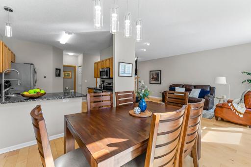 Adjacent Dining Room includes Hardwood Floorring and New Lighting.