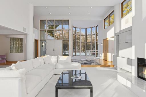 Oversized windows to let in the light and enjoy the views of the outdoors