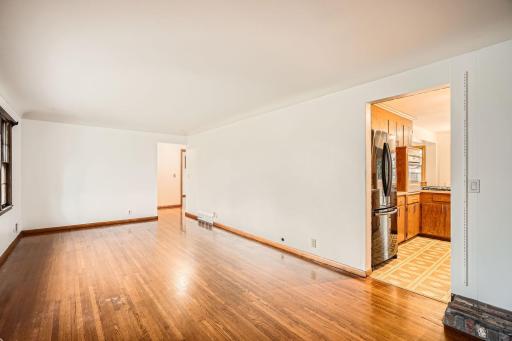 Good sized Living Room with great hardwood floors