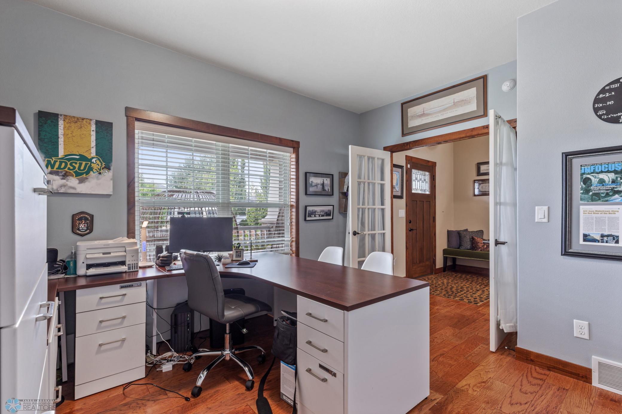 Office with French Doors