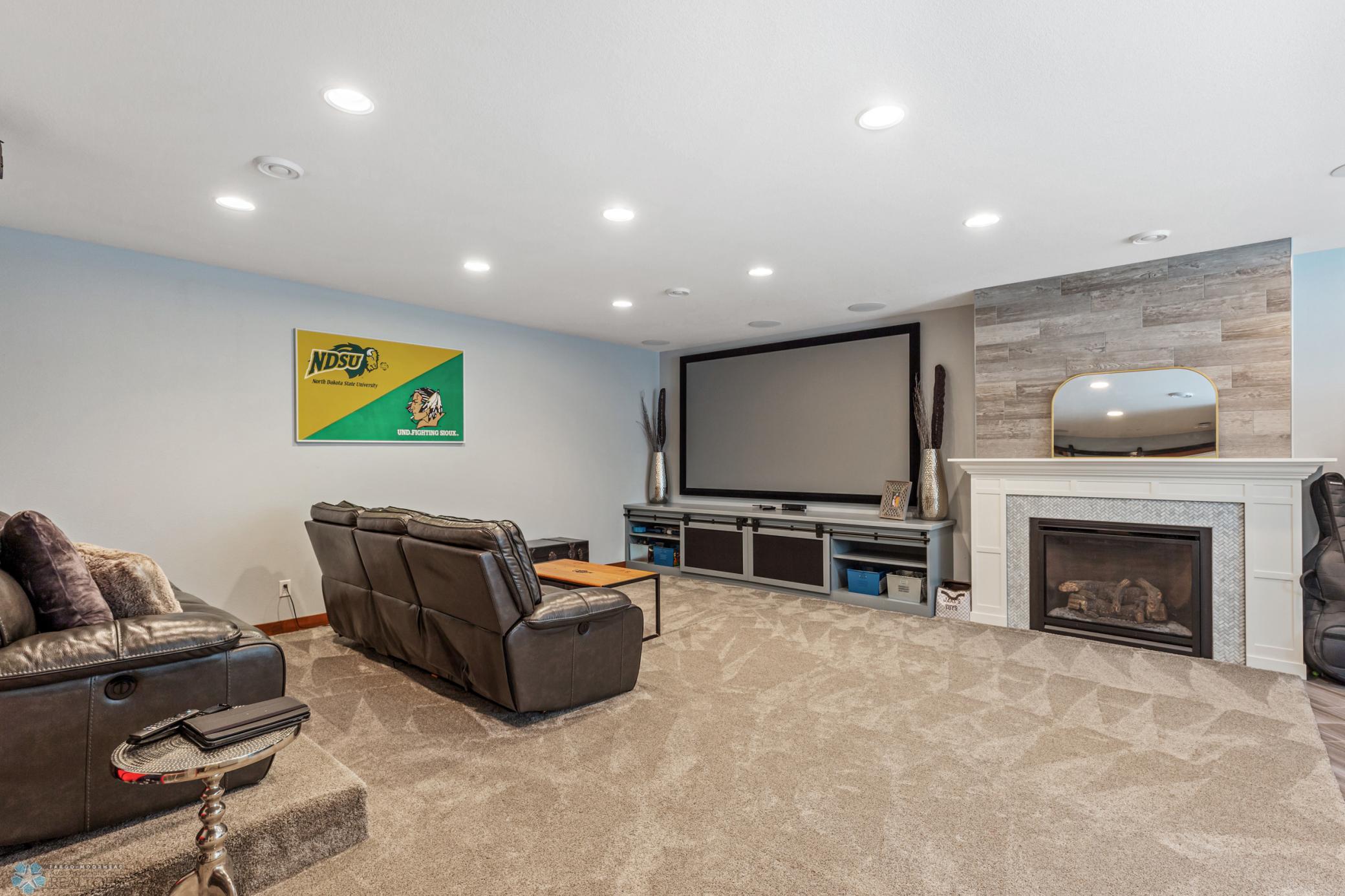 9" Lower Level Living Room/Theater Room
