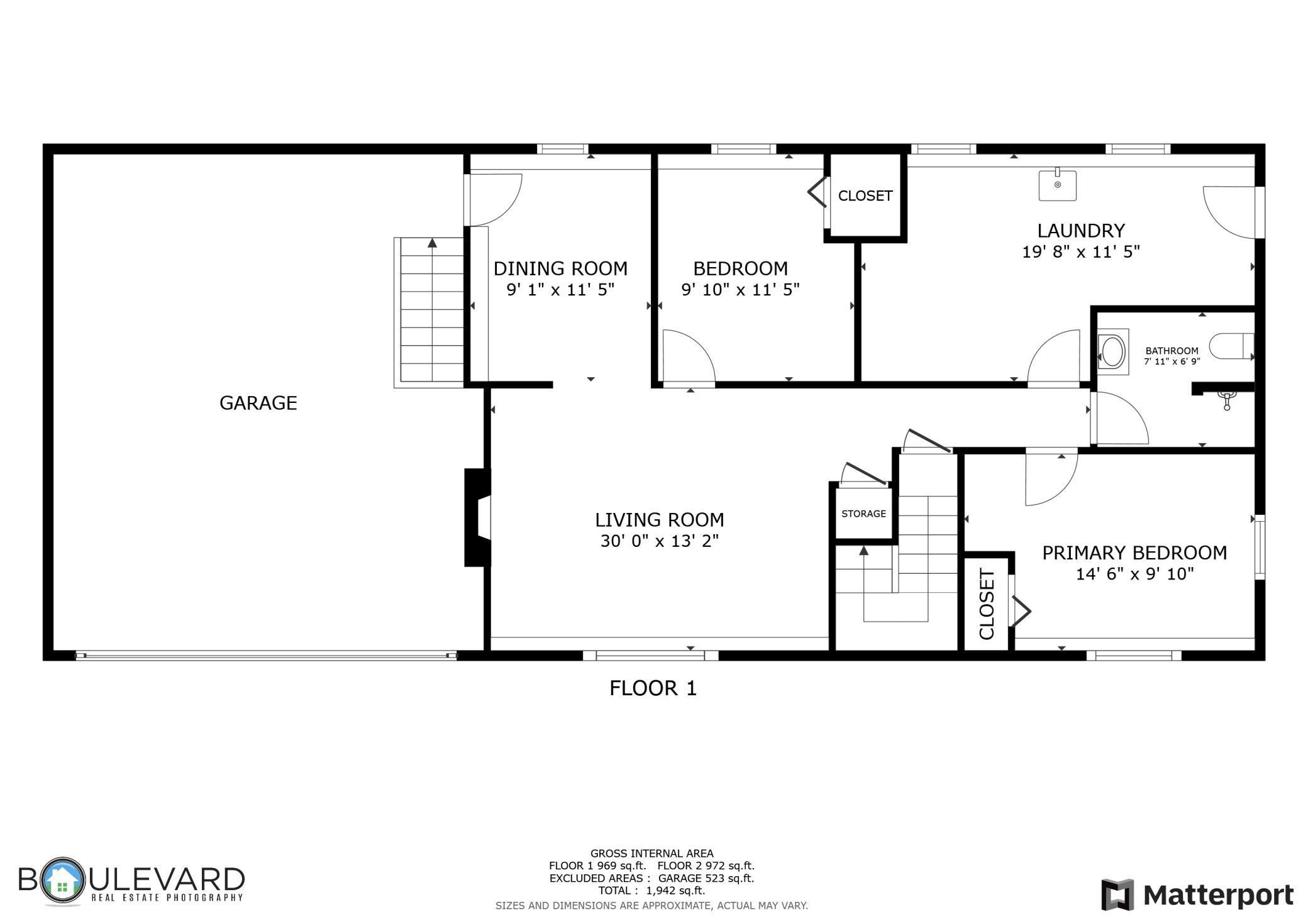 Lower level floor plan