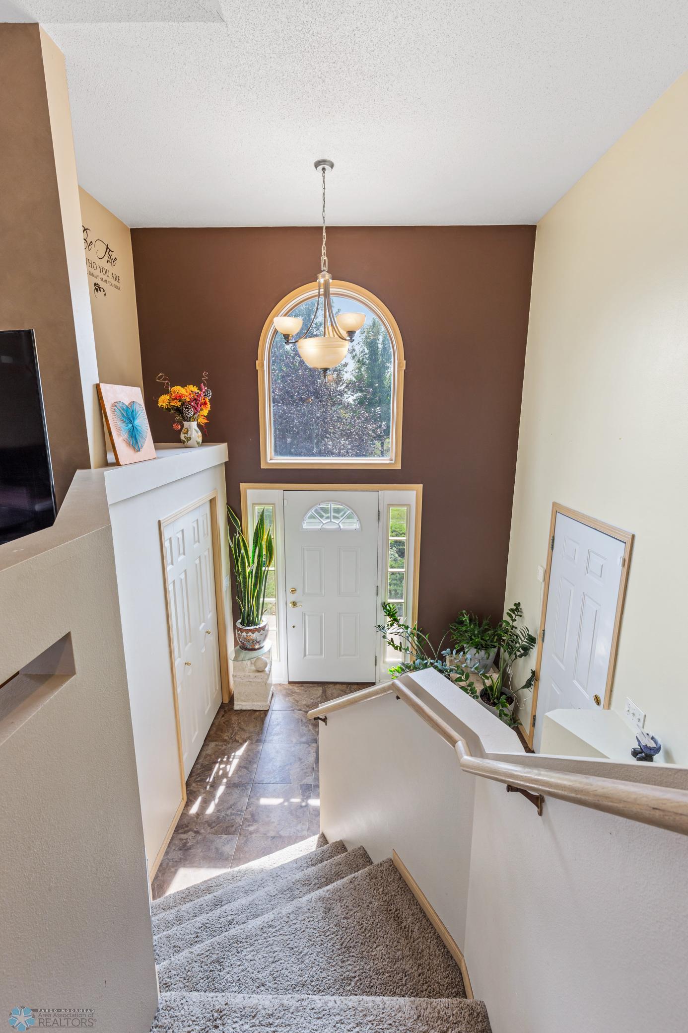 Foyer with Cathedral Ceilings