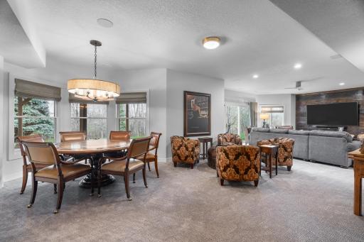 The beautiful walkout family room is loaded with special features and family friendly touches.