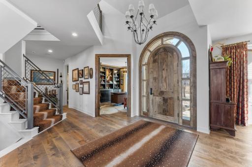 Primary entrance welcomes you with a new 'custom made' massive front door.