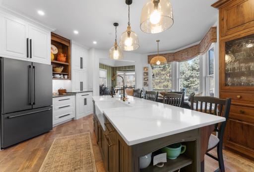 Kitchen has access to the 4-season porch.