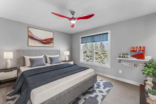 Bedroom four has a walk-in closet and a full 'walk-trough' bathroom.