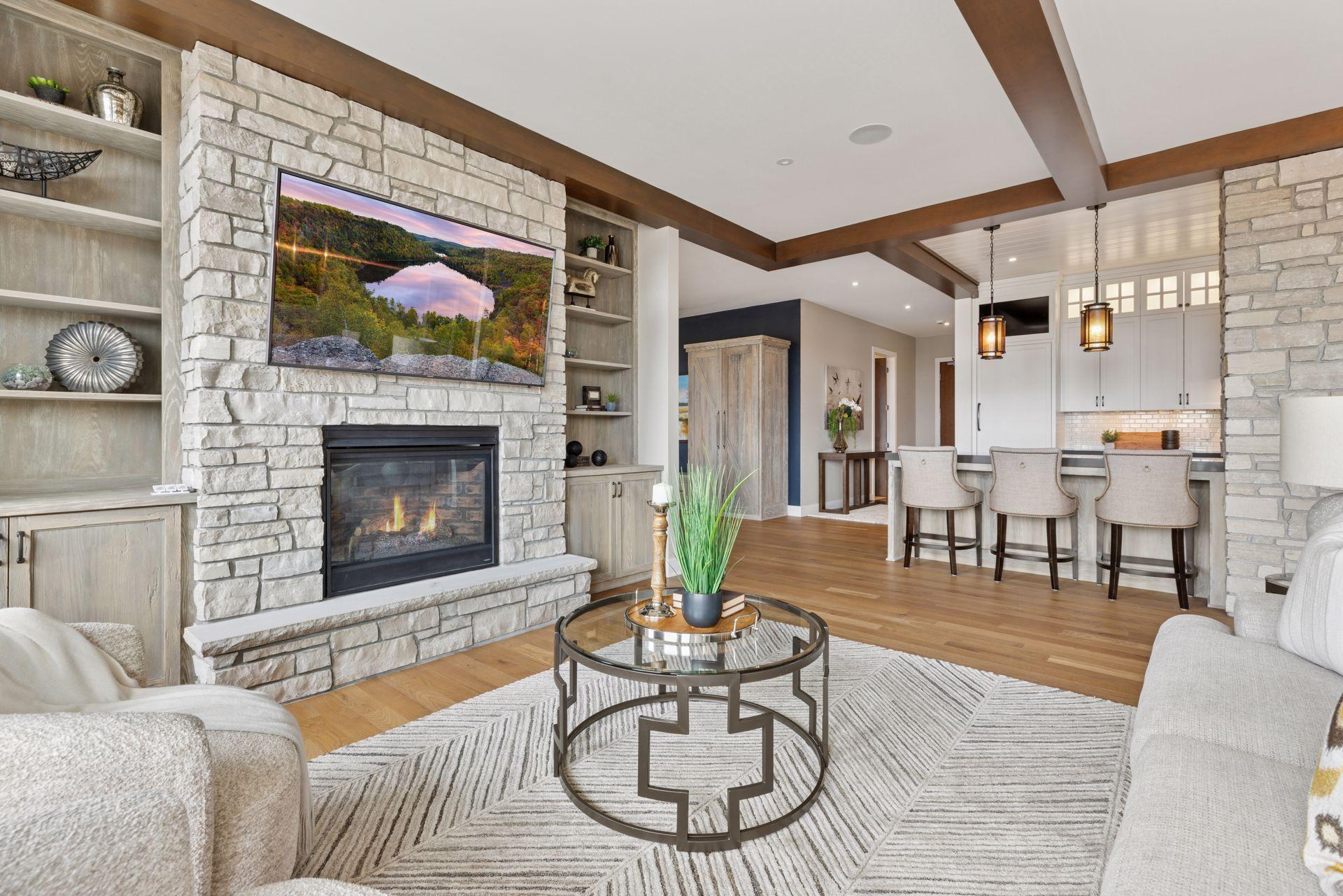 Open floor plan creates great space for gathering and entertaining with family and friends