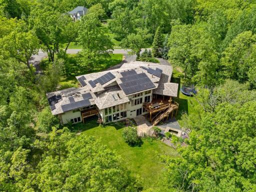 Featuring solar panels & energy-efficient heating/cooling mechanicals throughout