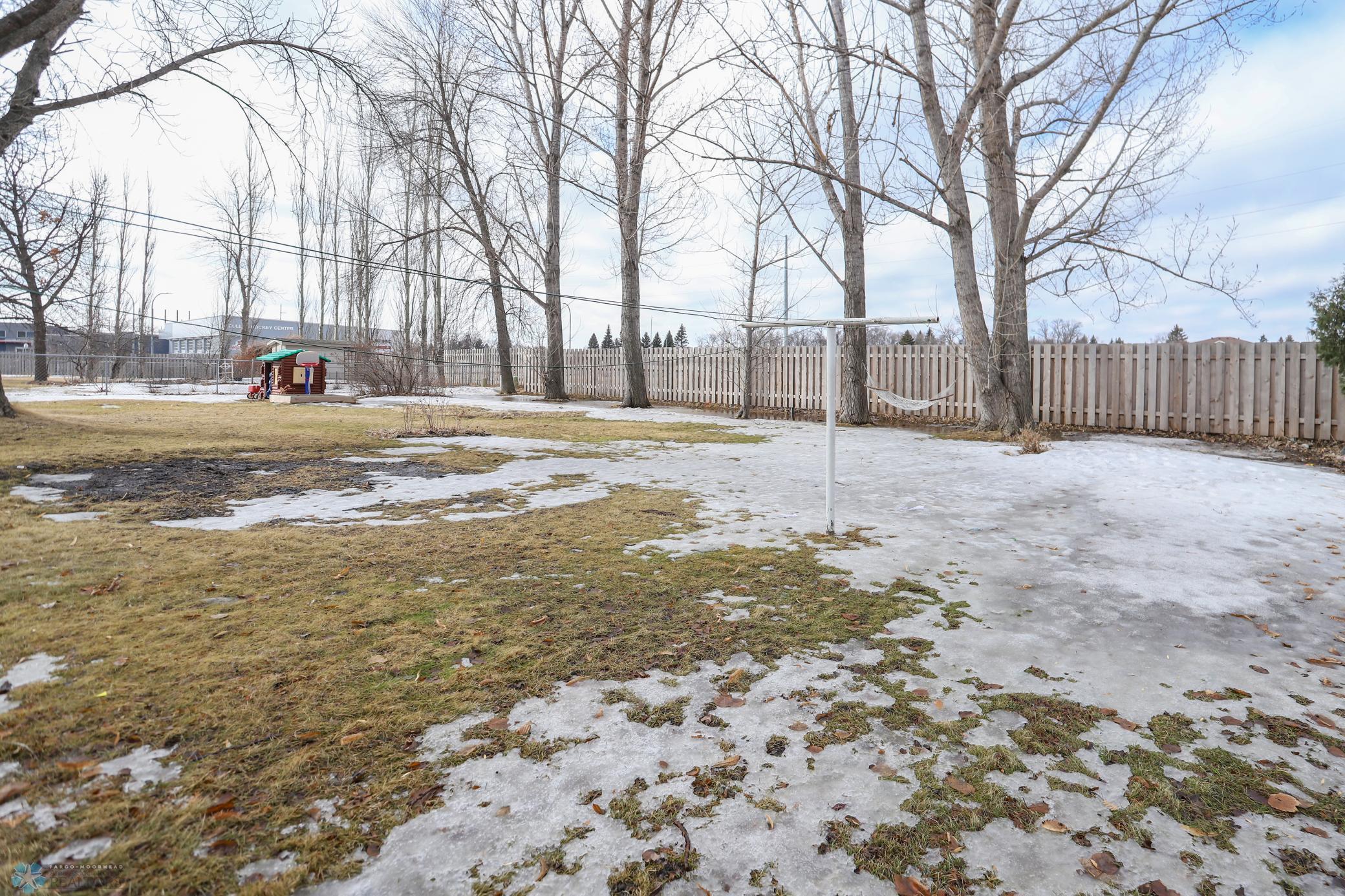 Large backyard